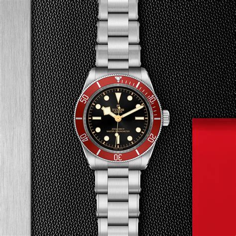 tudor black bay red bezel.